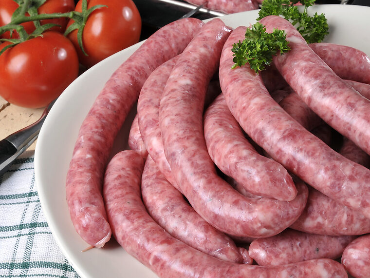 Saucisses et chipolatas fraîches